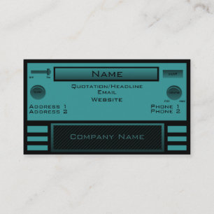 Rétro carte de visite par radio, Teal