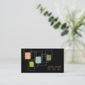 Rétro carte de visite professionnelle de visite de (Debout devant)