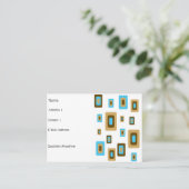 Rétro carte de visite volumineux de carrés finis (Debout devant)