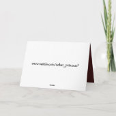 Rétro carte de voeux à la mode de sobriété de (Dos)