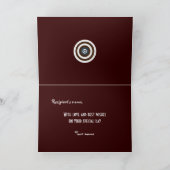 Rétro carte de voeux à la mode de sobriété de (Intérieur)