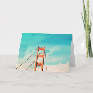 Rétro carte de voeux de photo de San Francisco