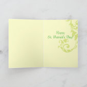 Rétro carte de voeux du jour de St Patrick (Intérieur)