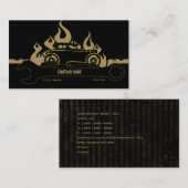 Rétro carte d'entreprise de services de voiture (Devant / Derrière)