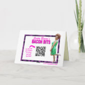 Rétro carte drôle de femme au foyer (Dos)