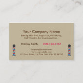 Rétro carte mignonne d'entreprise de services de (Dos)