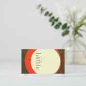 Rétro carte moderne de profil d'affaires/mise en (Debout devant)