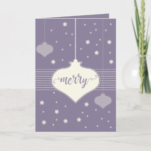 Rétro carte moderne et élégante de Joyeux Noël