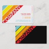 rétro carte perforée de boudine d'arc-en-ciel (Devant / Derrière)