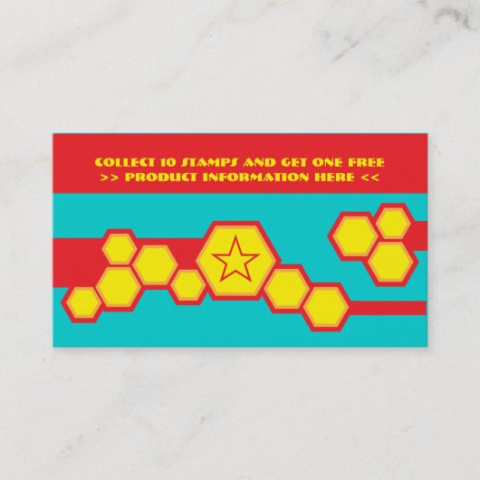 rétro carte perforée de nid d'abeilles (Devant)