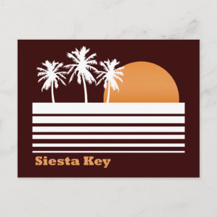 Rétro carte postale de clé de sièste
