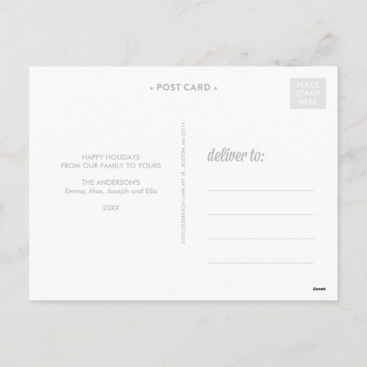 RÉTRO | CARTE POSTALE DE VACANCES (Dos)