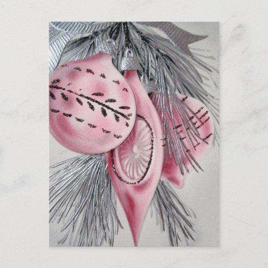 Rétro carte postale vintage de vacances d'ampoules (Devant)