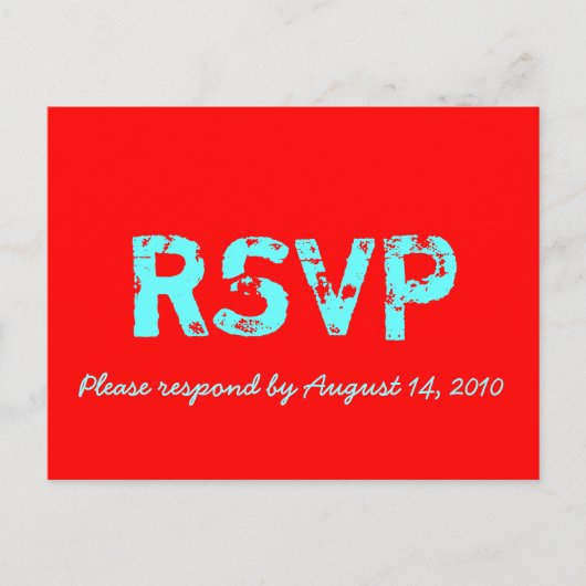 Rétro carte RSVP (Devant)