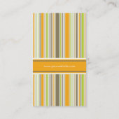 Rétro carte verte orange de profil de motif de (Dos)