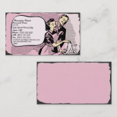 Rétro carte vintage de restauration de (Devant / Derrière)