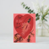 Rétro carte vintage de Valentine d'attrait de (Debout devant)