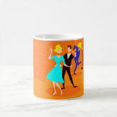 Retro Cartoon Cocktail Party Coffee Mug (Centre)