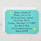 Retro Cartoon Couple Party Invitations (Dos)