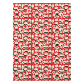 Retro Cartoon Façades Motif Nappe (Devant)