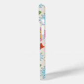 Retro Cartoon Flowers Whimsical Happy Fun Case-Mate iPhone Case (Achterkant / Links)