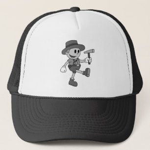 Retro Cartoon Geoloog Print Trucker Pet