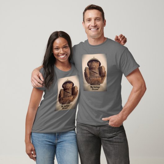 Retro Carved Coconut Monkey Bank  T-shirt (Unisex)