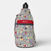 Retro Casino Dice Sling Bag (Voorkant)