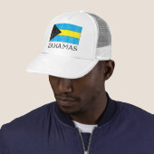 Rétro casquette de drapeau des Bahamas (En situation)