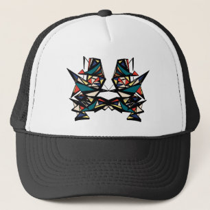 "Rétro" casquette multicolore de dessin