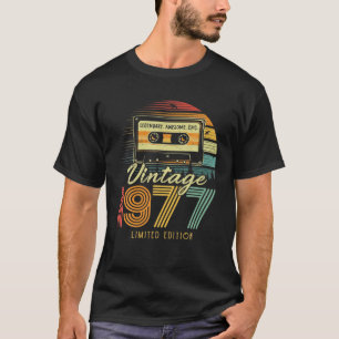 Retro Cassette 1977 45Th Birthday 45 T-shirt