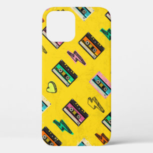 Retro Cassette: 80's Love Party Design iPhone 12 Hoesje