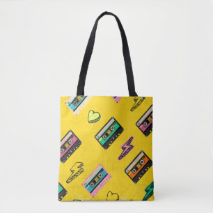Retro Cassette: 80's Love Party Design Draagtas