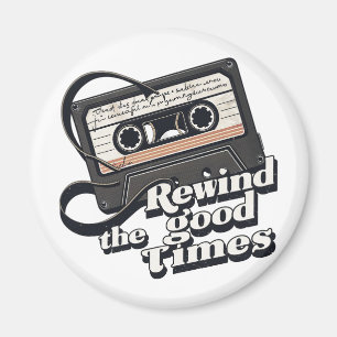 Retro Cassette Design voor liefhebbers van nostalg Magneet