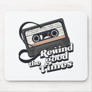 Retro Cassette Design voor liefhebbers van nostalg Muismat