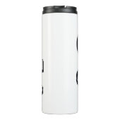 Retro Cassette Design voor liefhebbers van nostalg Thermosbeker (Achterkant)