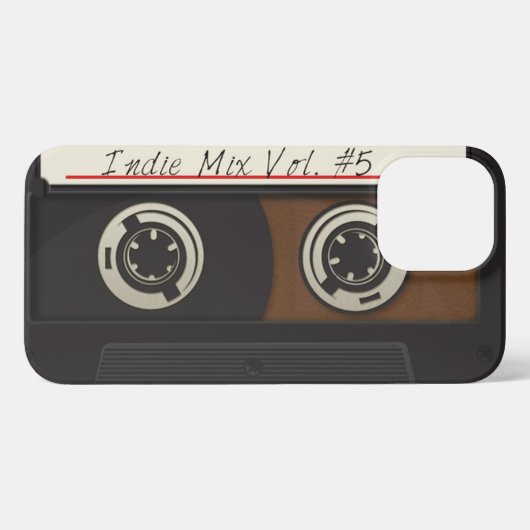 Retro  cassette iPhone hoesje (Achterkant horizontaal)