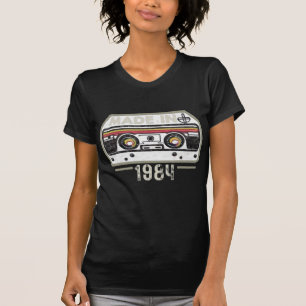 Retro cassette jaren tachtig muziek t-shirt