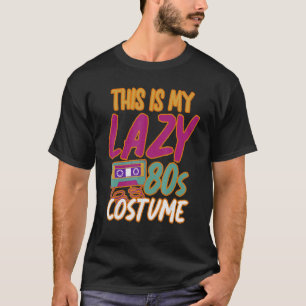 Retro Cassette Lazy 80 Costume Party T-shirt