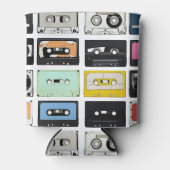 Retro  cassette Mix Tapes art patroonpatronen Blikjeskoeler (Voorkant)