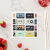 Retro cassette Mix Tapes art patroonpatronen Servetten (Insitu)