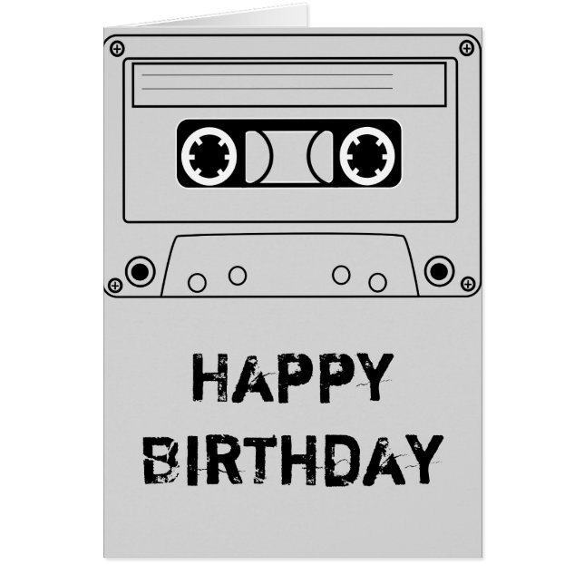 Retro cassette muziek (Voorkant)