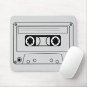 Retro cassette muziek muismat (Met muis)