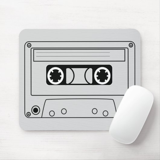 Retro cassette muziek muismat (Met muis)