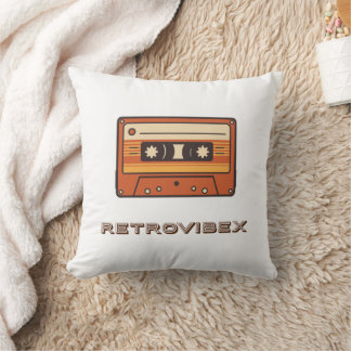Retro Cassette Pillow –  Muziekdecor Kussen