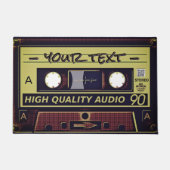 Retro Cassette Pop Art Doormat Deurmat (Voorkant)