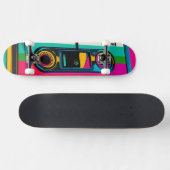 Retro Cassette pop stijl Skateboard (Horizontaal)