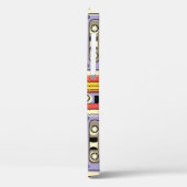 Retro cassette tapes: naadloos patroon. Case-Mate iPhone case (Achterkant / Links)