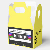 "Retro Cassette" voor de voetbox Bedankdoosjes (Geopend)