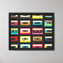 Retro Cassetteband Patroon – Vintage Muziek 